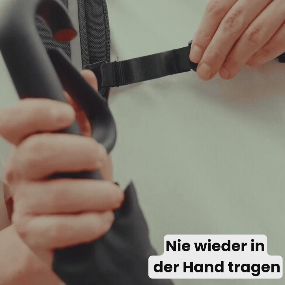 SnapBrella™ – Automatikschirm mit Karabiner-Griff
